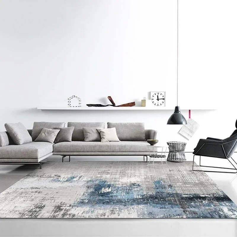 Nordic Carpet Living Room Ink Splash Abstract Area Rug Large Room