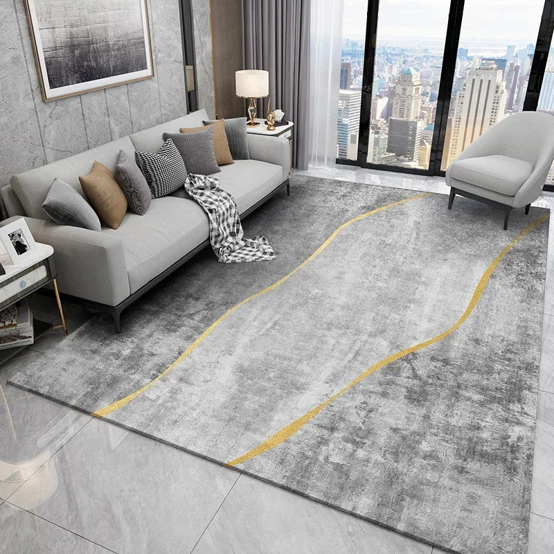 Nordic Carpet Living Room Ink Splash Abstract Area Rug Large Room