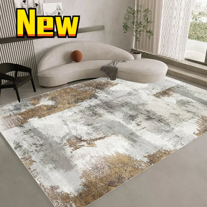 Nordic Carpet Living Room Ink Splash Abstract Area Rug Large Room