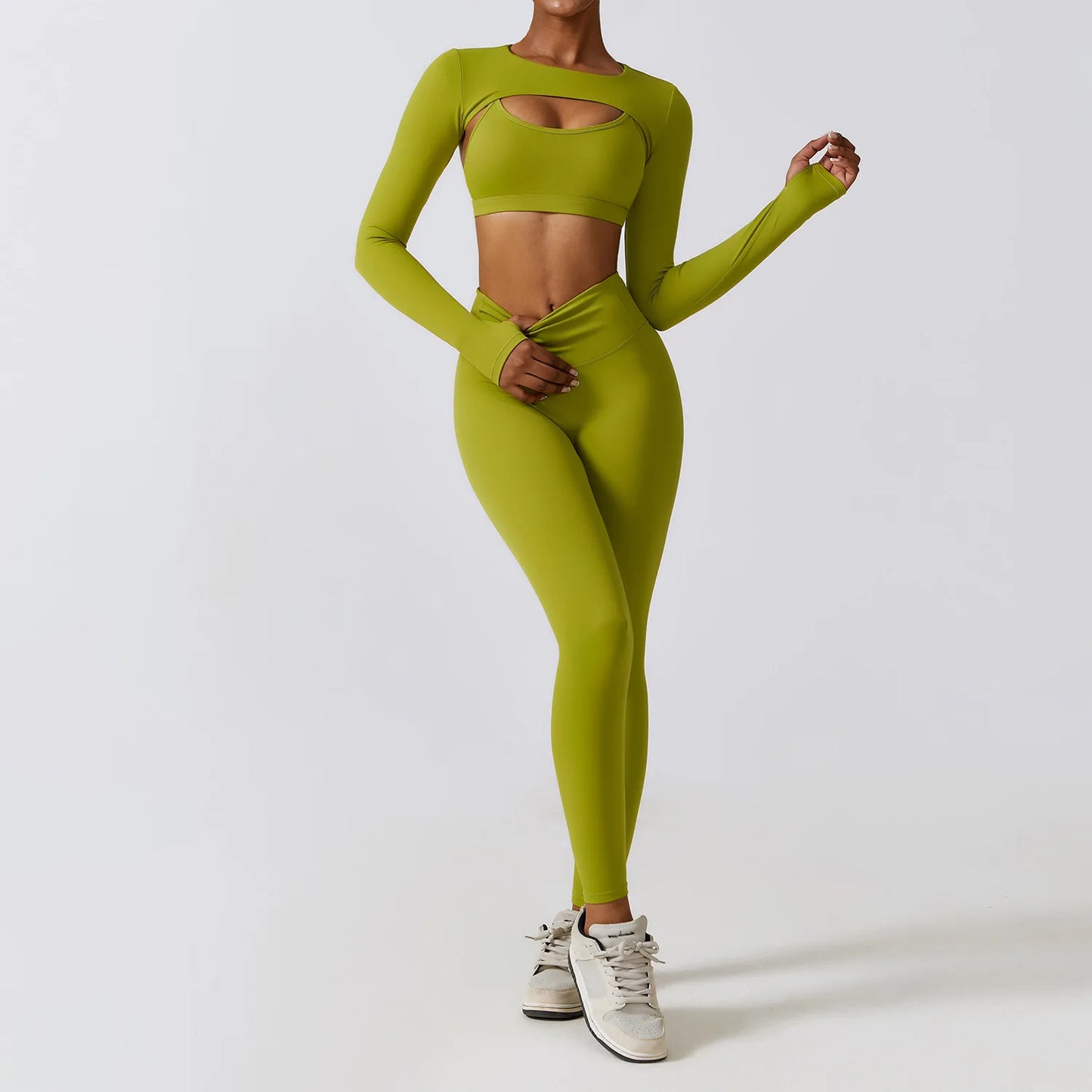 Women 2/3pcs Workout Outfits Yoga Sets, Sportswear,Workout Clothing