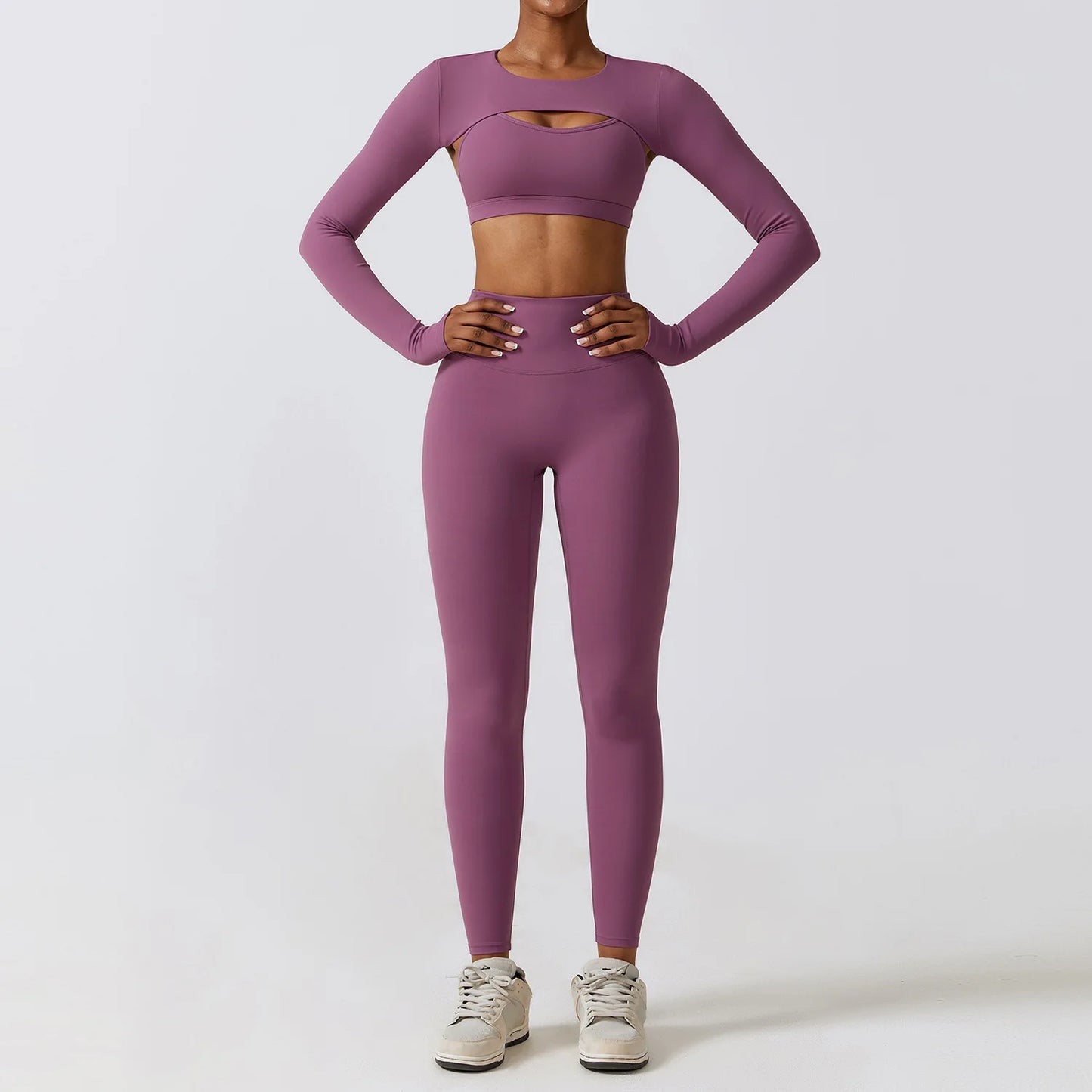 Women 2/3pcs Workout Outfits Yoga Sets, Sportswear,Workout Clothing