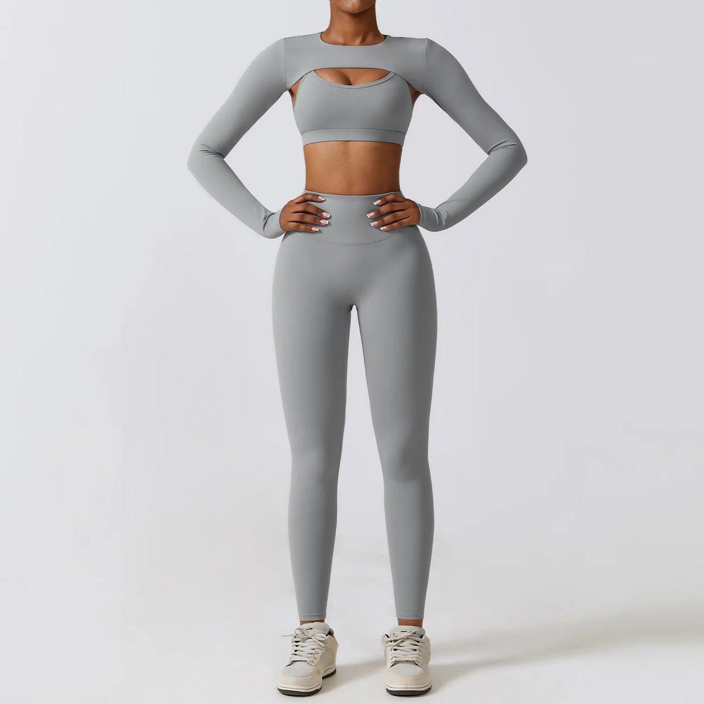 Women 2/3pcs Workout Outfits Yoga Sets, Sportswear,Workout Clothing