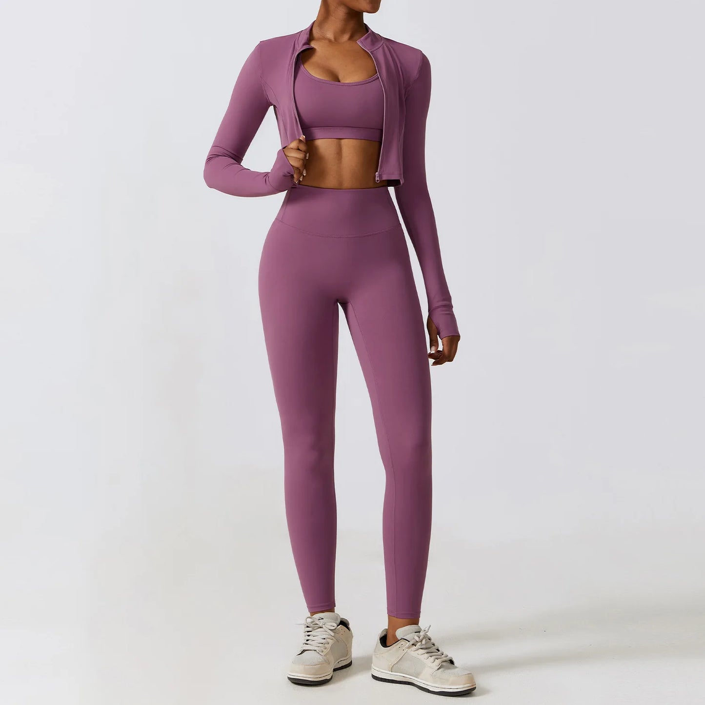 Women 2/3pcs Workout Outfits Yoga Sets, Sportswear,Workout Clothing