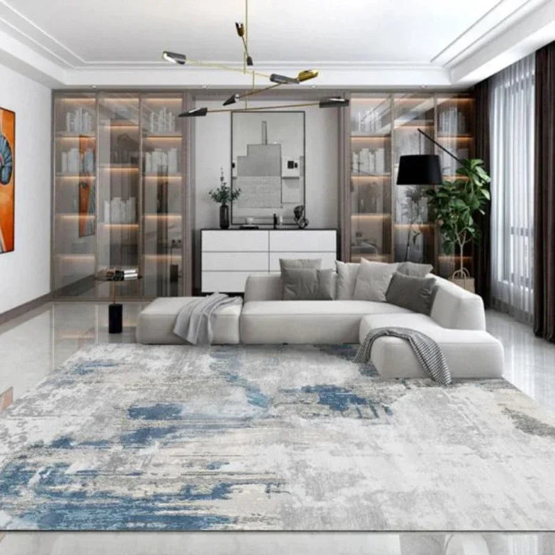 Nordic Carpet Living Room Ink Splash Abstract Area Rug Large Room