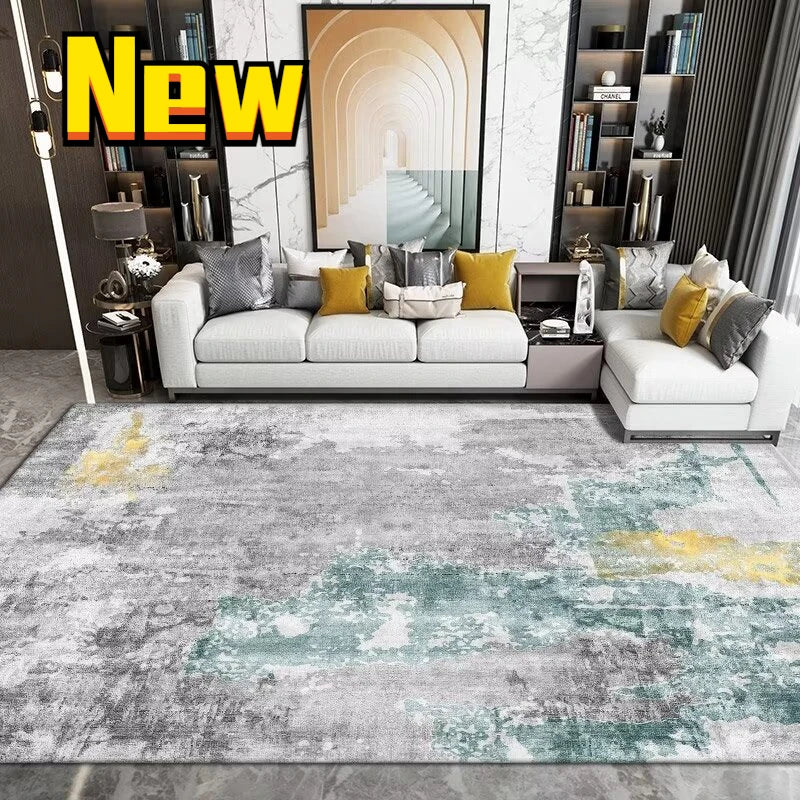 Nordic Carpet Living Room Ink Splash Abstract Area Rug Large Room