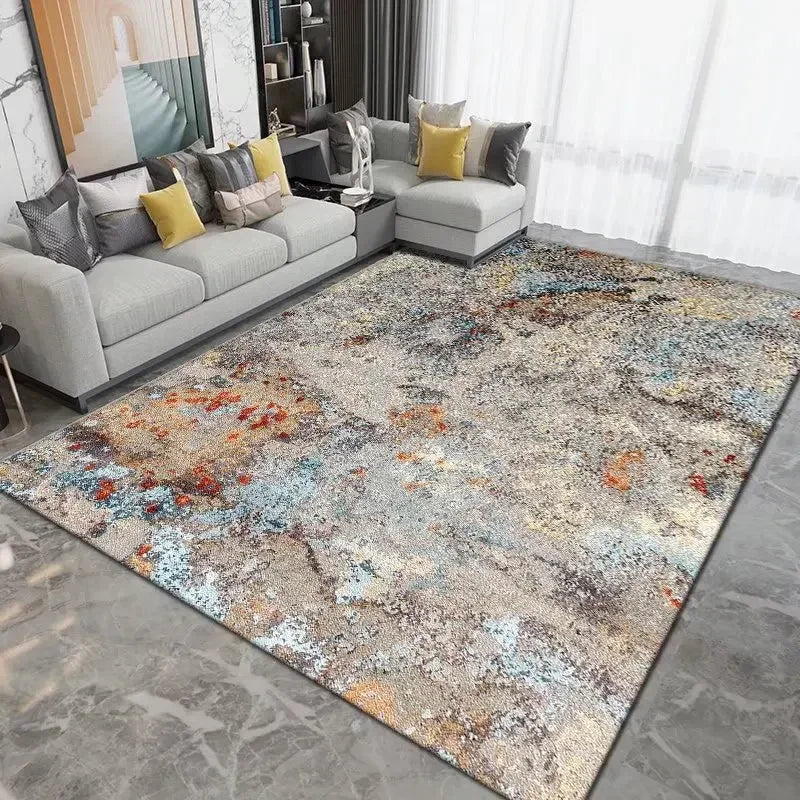 Nordic Carpet Living Room Ink Splash Abstract Area Rug Large Room