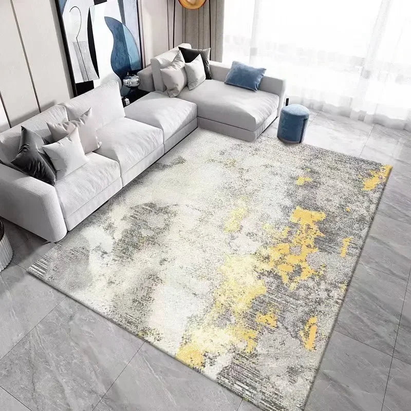 Nordic Carpet Living Room Ink Splash Abstract Area Rug Large Room