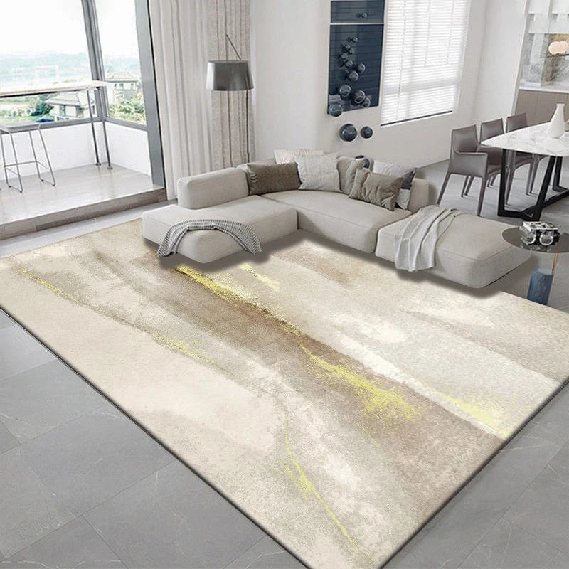 Nordic Carpet Living Room Ink Splash Abstract Area Rug Large Room