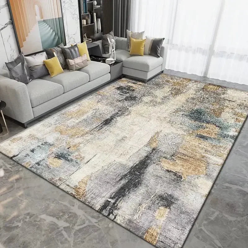 Nordic Carpet Living Room Ink Splash Abstract Area Rug Large Room