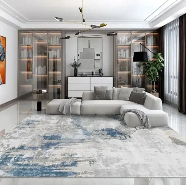 Nordic Carpet Living Room Ink Splash Abstract Area Rug Large Room