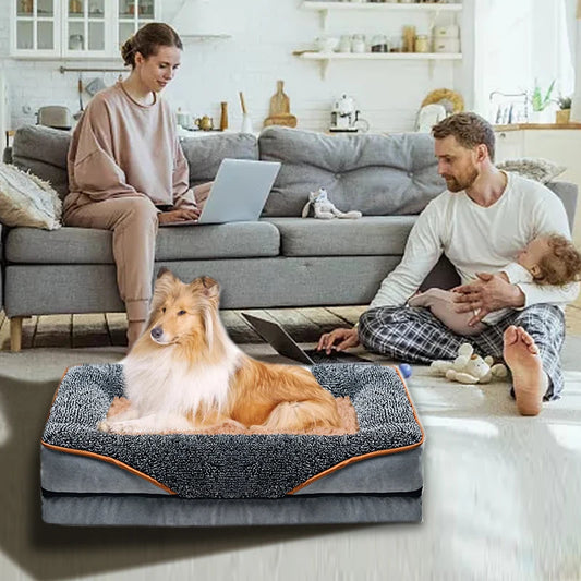 "2024 Best-Selling Washable Zipper Dog Bed – Soft Sofa Mat for Small & Large Dogs"