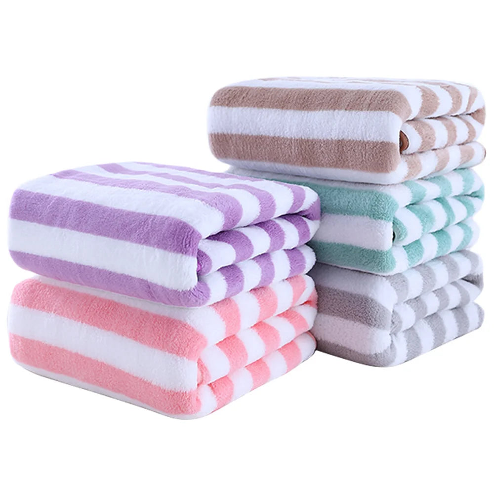 35x75cm Stripes Absorbent Quick Drying Bath Towel