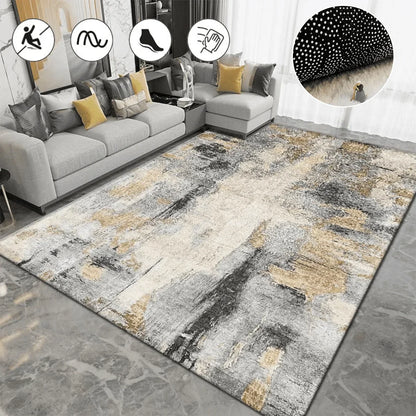Nordic Carpet Living Room Ink Splash Abstract Area Rug Large Room