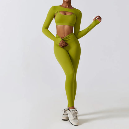 Women 2/3pcs Workout Outfits Yoga Sets, Sportswear,Workout Clothing