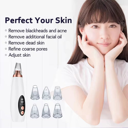 Professional Facial Blackhead Removar,Electric Pimple Acne Vacuum Pore Cleane Face Skin Care Tool Personal SPA Beauty Instrument